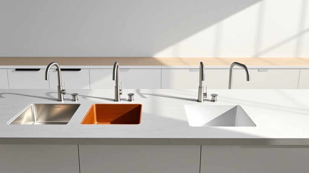 top kitchen sink materials