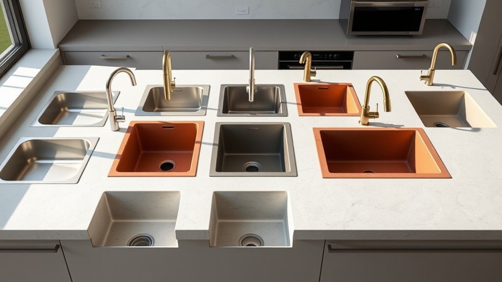 top kitchen sink materials