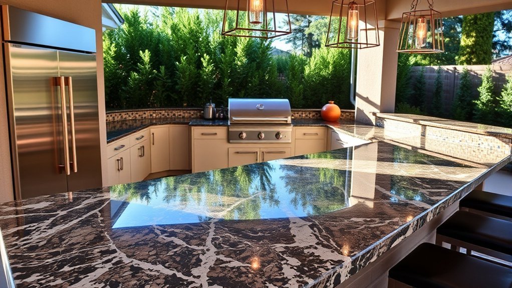 top outdoor kitchen surfaces