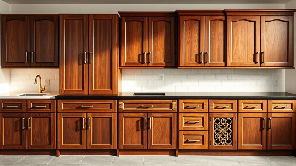 top solid wood cabinets