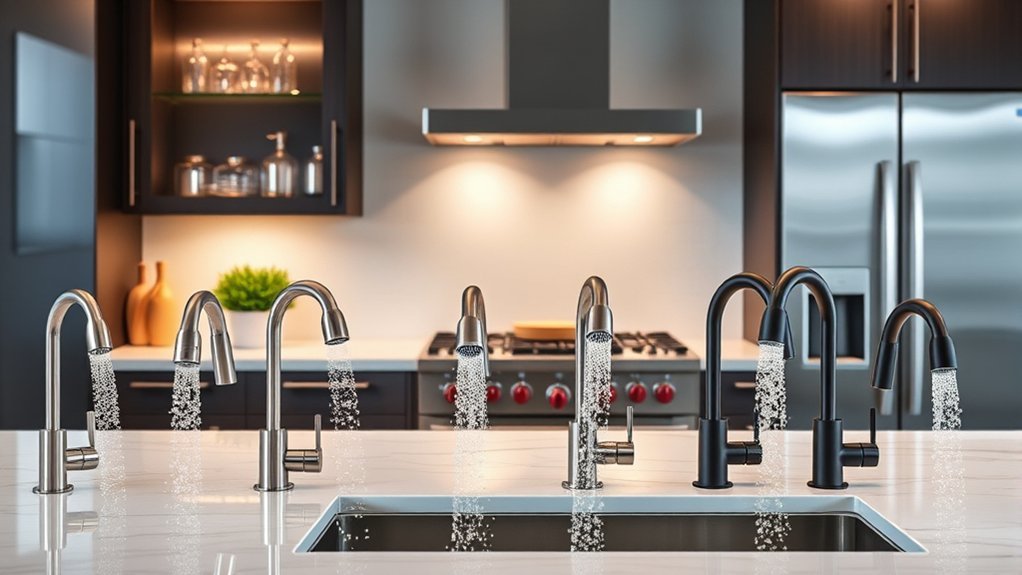 top sprayer kitchen faucets