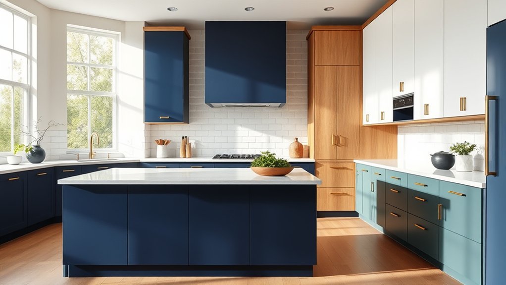 trendy kitchen cabinet colors